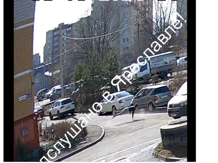 В Ярославле выложили жестокое видео падения молодого человека из окна многоэтажки