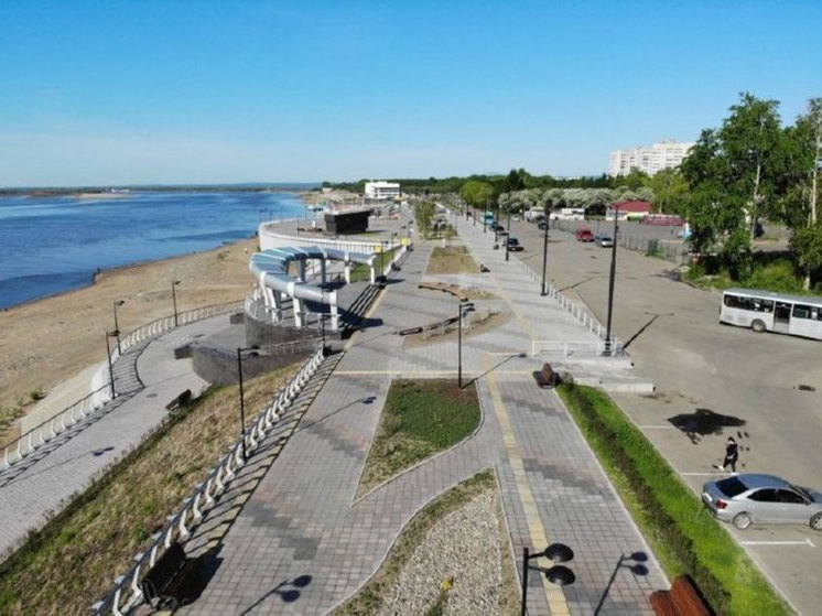 В Комсомольске-на-Амуре обновленная набережная откроется в 2024 году