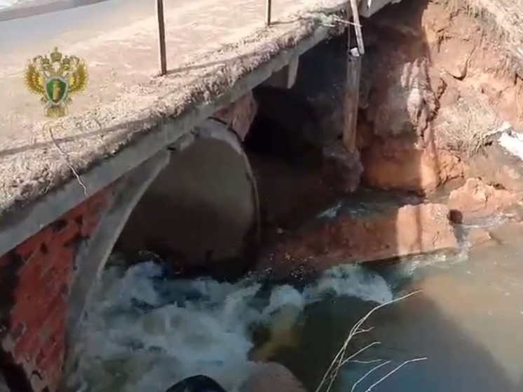 В Подмосковье из-за паводка обрушился мост в округе Истра