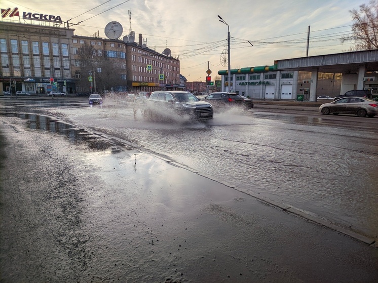 Красноярцы раскритиковали качество дорог из-за паводков