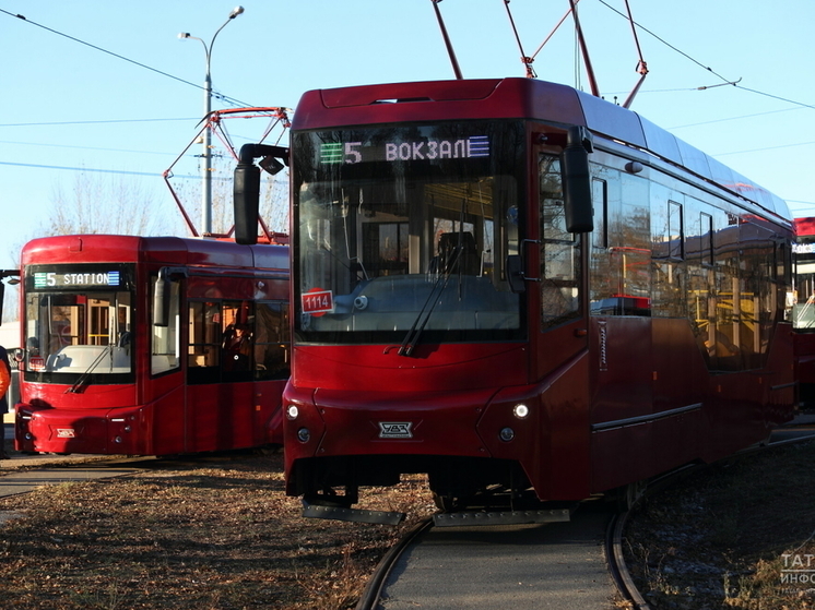В Казанском Азино изменили движение трамваев из-за износа путей