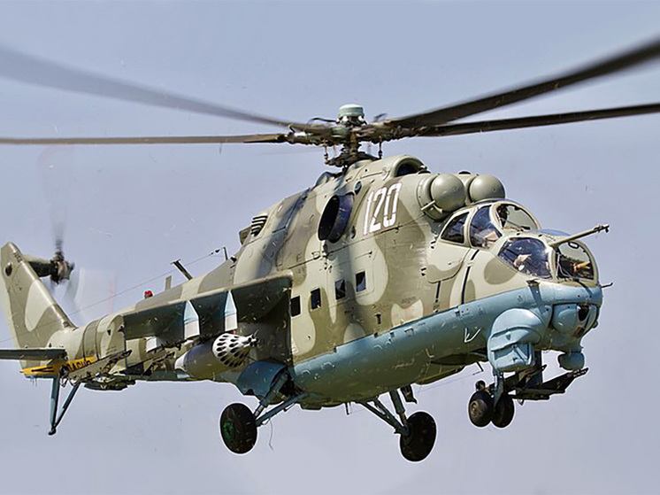 Вертолет Ми-24 минобороны Абхазии упал в Гулрыпшском районе
