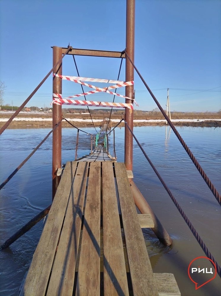 В Калужской области паводок затопил еще один мост