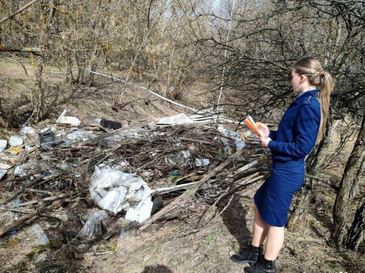 В Курской области прокуратура требует убрать из леса мусорную свалку