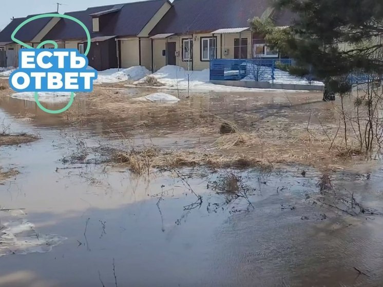 В Городищенском районе вода начинает затапливать улицы