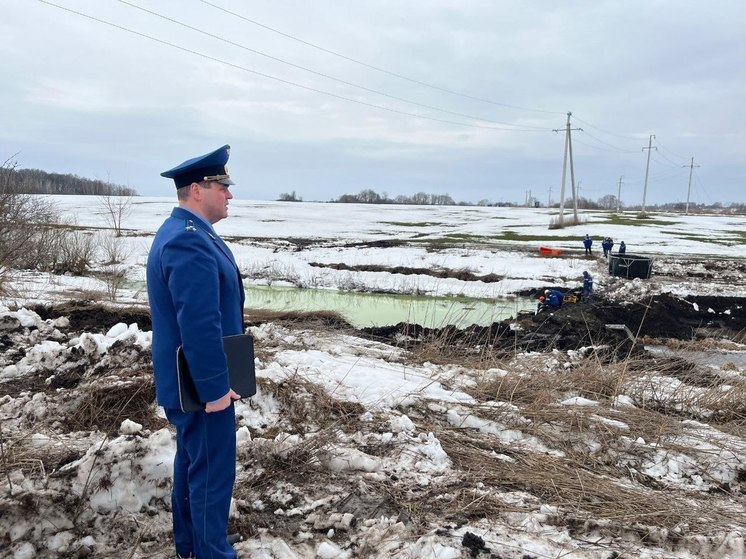Прокуратура начала проверку по факту утечки нефтепродуктов в реку под Рязанью
