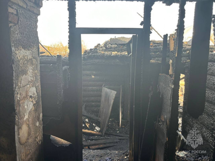 В Ильинском районе сгорел частный дом площадью 40 квадратных метров