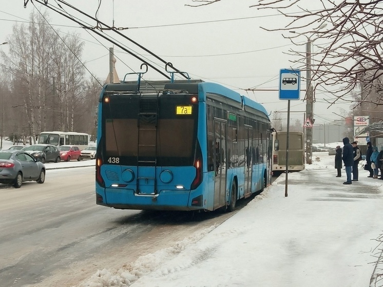 Троллейбусы экстренно сменили маршрут в Петрозаводске