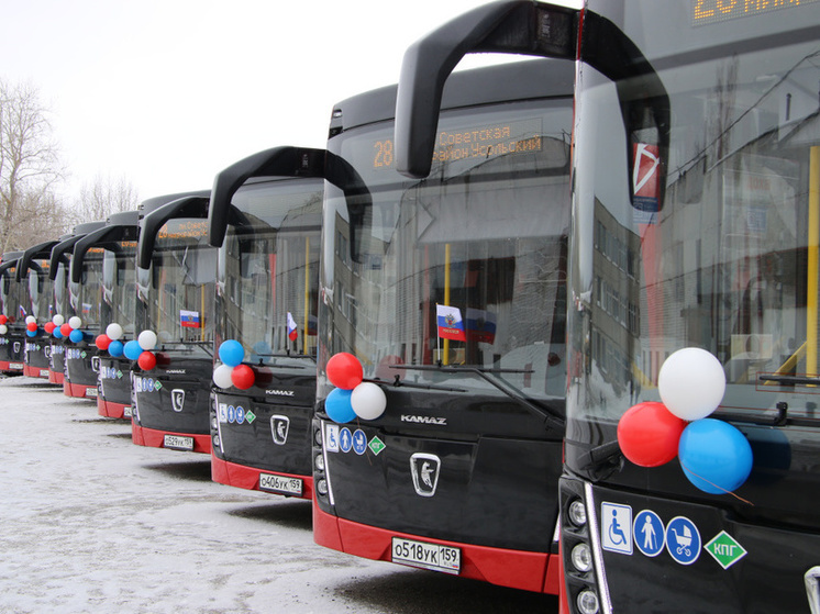 В Пермский край прибыли все 98 новых автобусов
