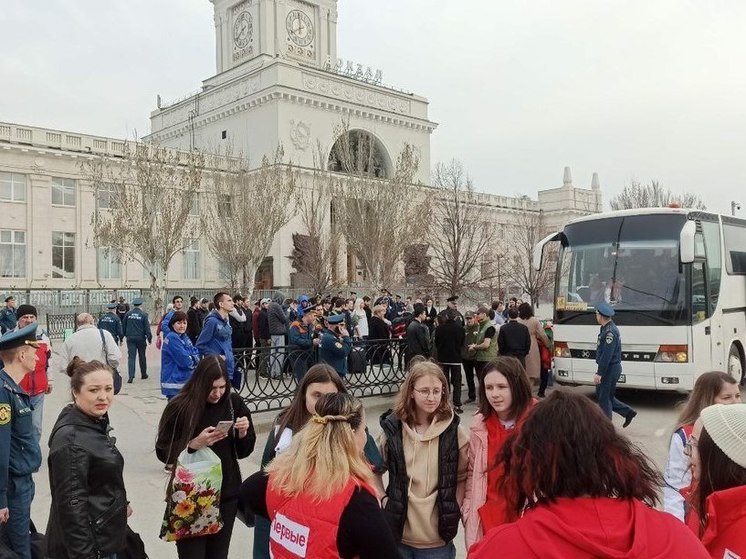 Из Белгорода в Волгоград 4 апреля прибыла первая группа детей