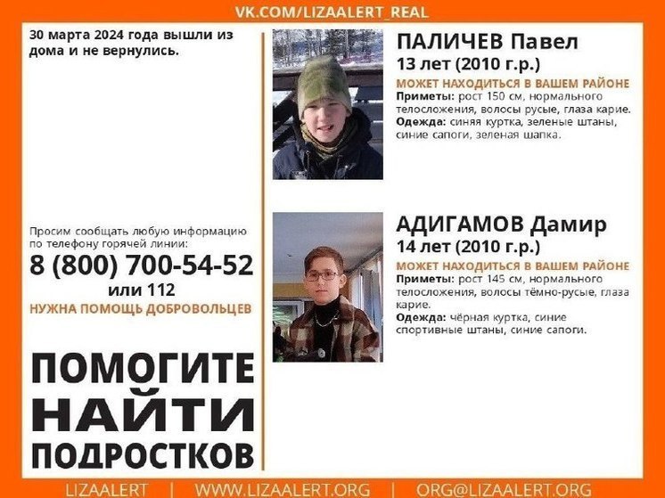 Максим Забелин попросил у жителей Башкирии помощи в поиске пропавших мальчиков