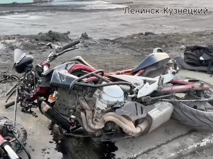 ДТП с участием мотоциклиста произошло в Кузбассе