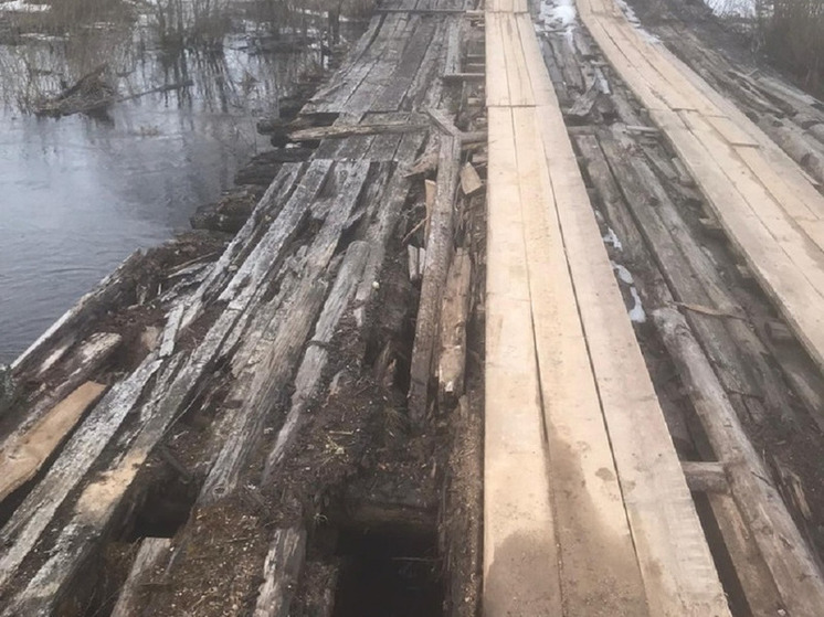 Глава СК РФ поручил проверить разрушенный мост в Тверской области, который разделил деревню пополам