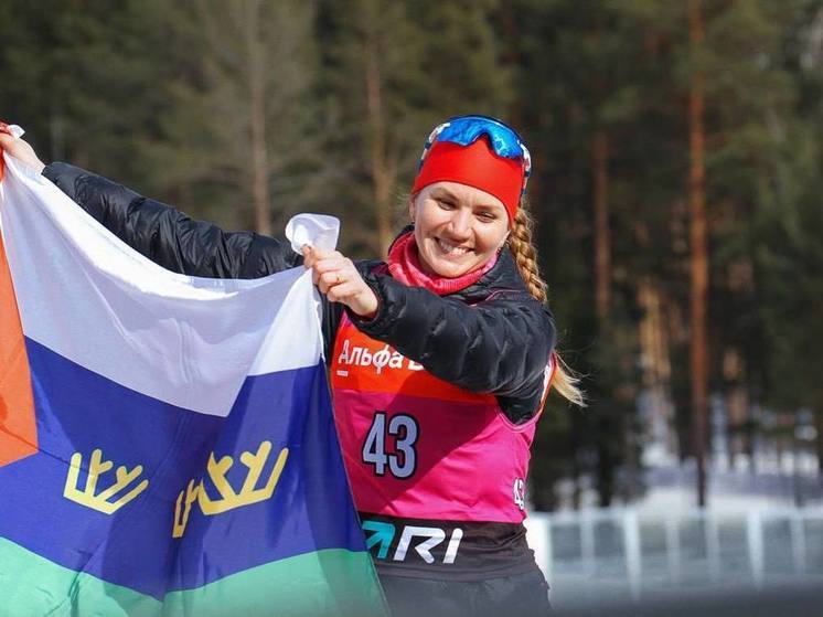 Виктория Сливко выиграла марафон на чемпионате России по биатлону
