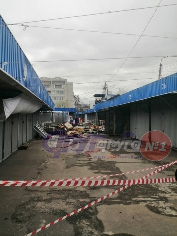 В Курске после атаки БПЛА перекрыта часть Центрального рынка