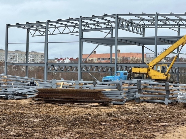 В Тутаеве подрядная организация отстает по срокам возведения нового ледового дворца спорта