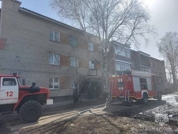 Под Новосибирском пожарные спасли из горящего дома семь человек