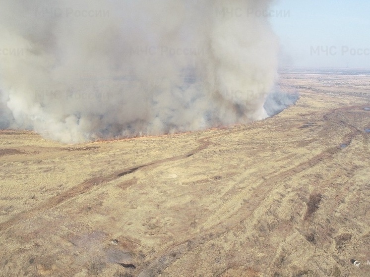В Амурской области потушили 13 возгораний сухой травы за сутки