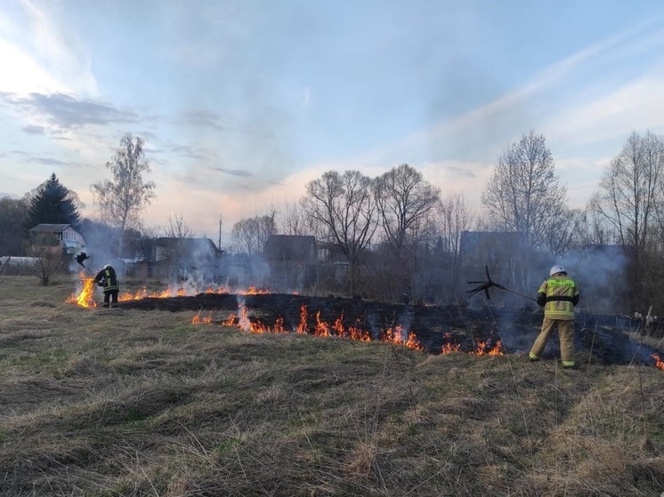 В Курской области пожарные выехали по тревоге 66 раз за сутки