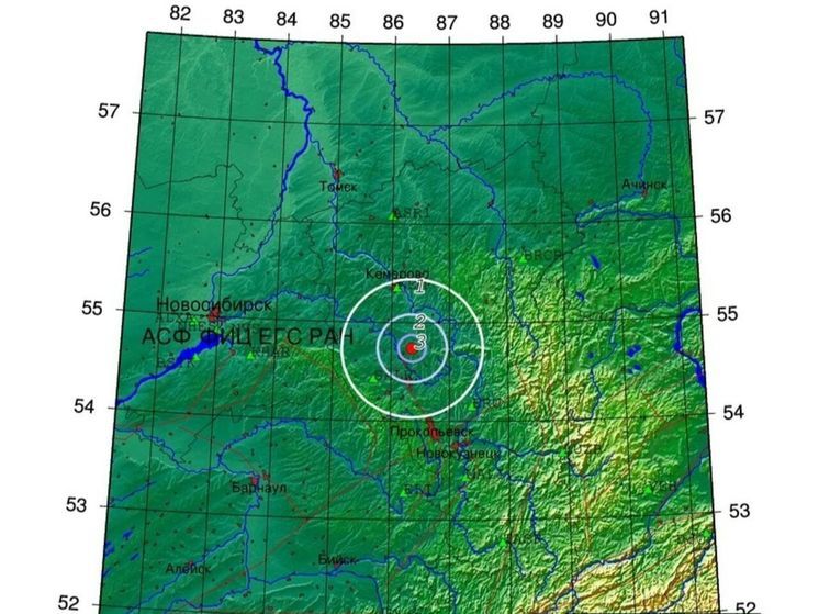 Землетрясение магнитудой 3,1 произошло в Кузбассе