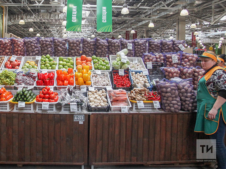 Овощи подорожали в Татарстане за год более, чем на 20%