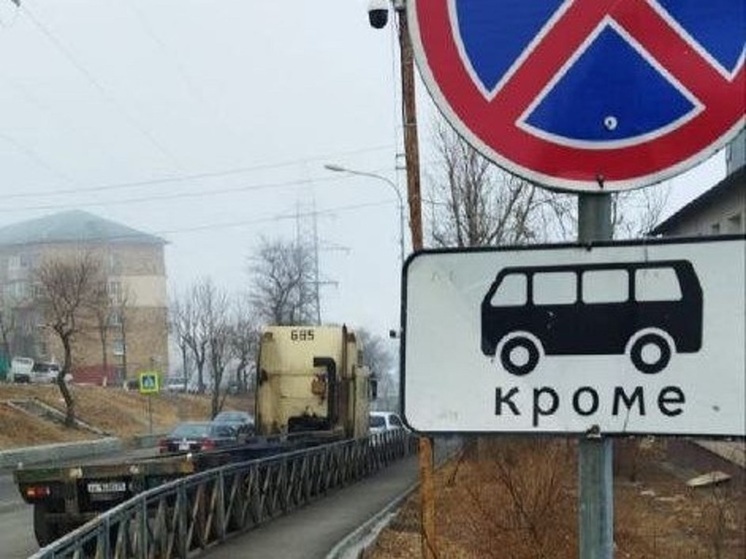 Владивостокский Эгершельд не может убрать припаркованные фуры даже с полицией