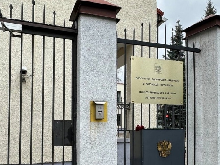 СМИ: в посольство России в Вильнюсе бросили бутылки с зажигательной смесью