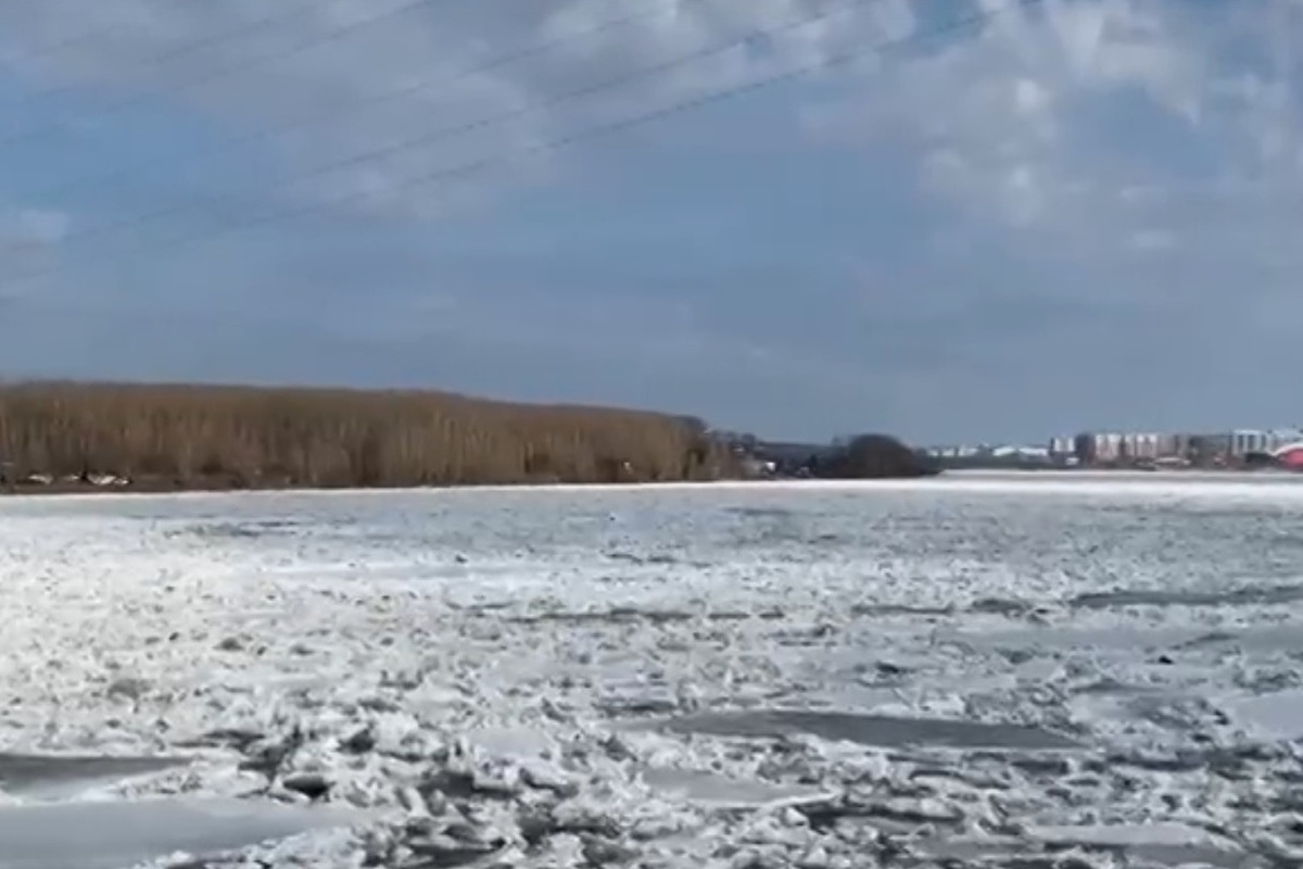 Ледоход на Томи пока не пересёк границу Томской области - МК Томск