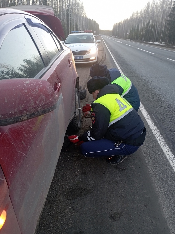 Дева в беде: девушка поблагодарила ДПС за помощь на дороге в Карелии
