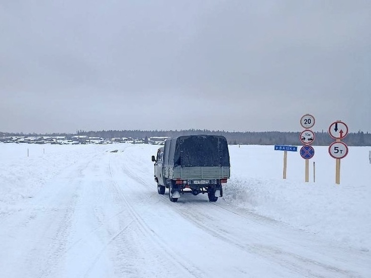 В Архангельской области открыто 68 ледовых переправ