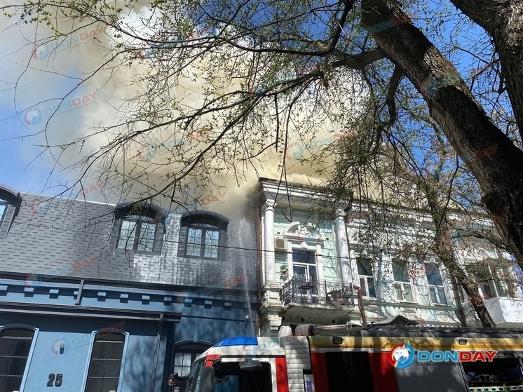 В центре Ростова произошел крупный пожар в доходном доме Эрберга