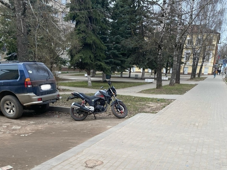 В Калужской области мотоциклист лишился средства передвижения за пьяную езду