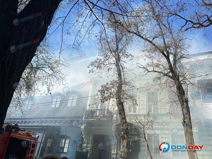 В Ростове во время пожара в доходном доме Эрберга эвакуировали 10 человек