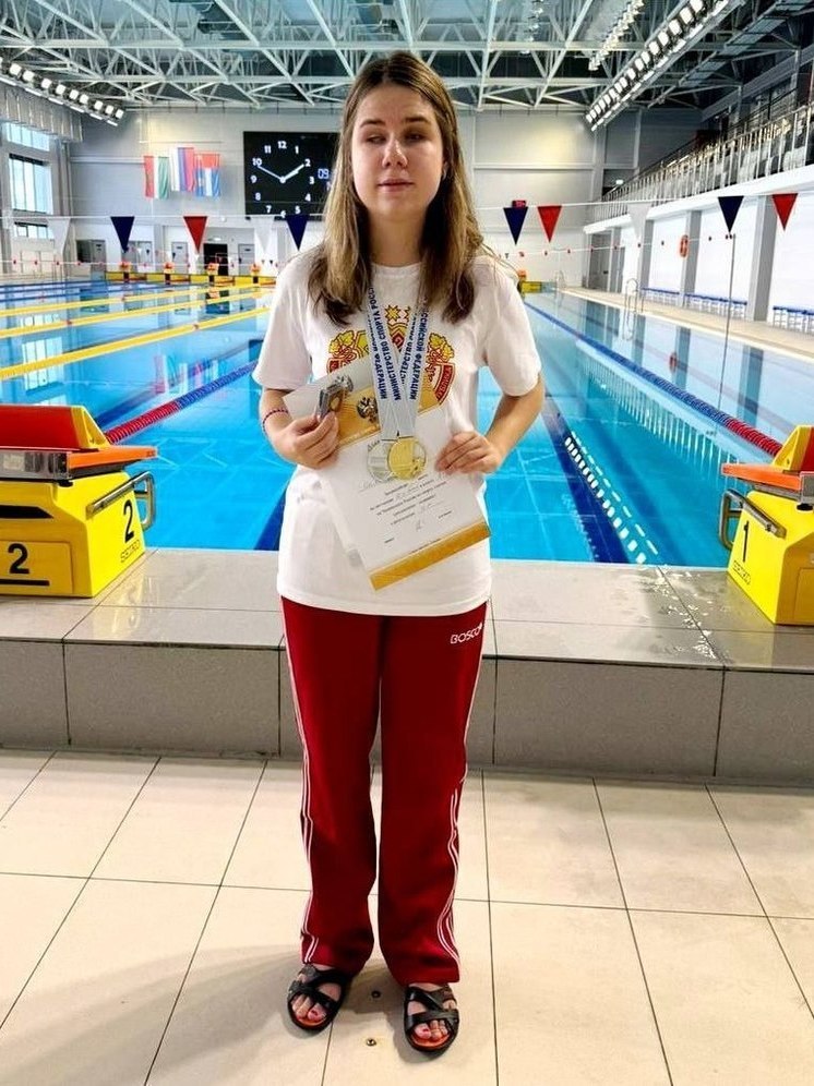 Пловчиха из Чувашии выиграла чемпионат России среди слепых и слабовидящих