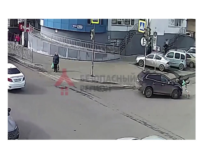 В Ярославле лихой водила  сбил женщину на пешеходном переходе