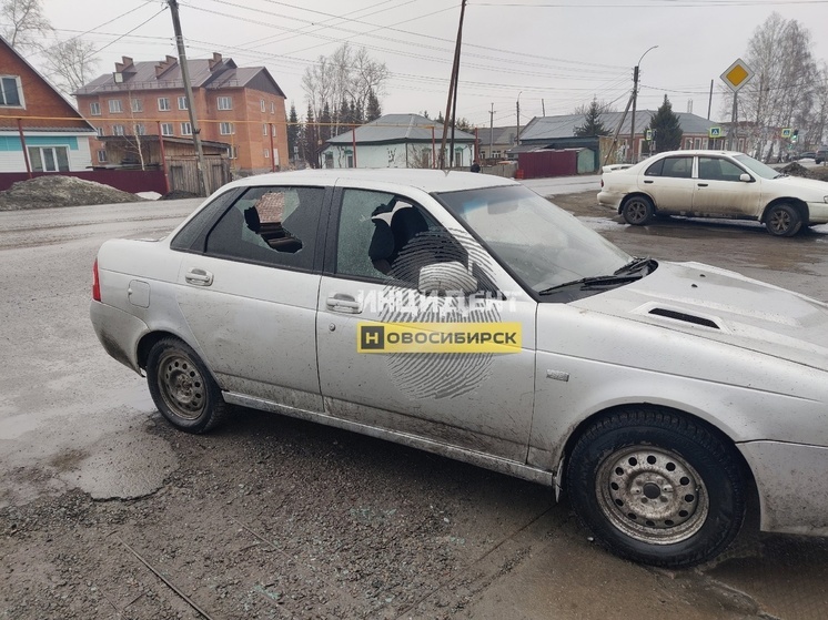Под Новосибирском неизвестный разгромил машину бойца СВО