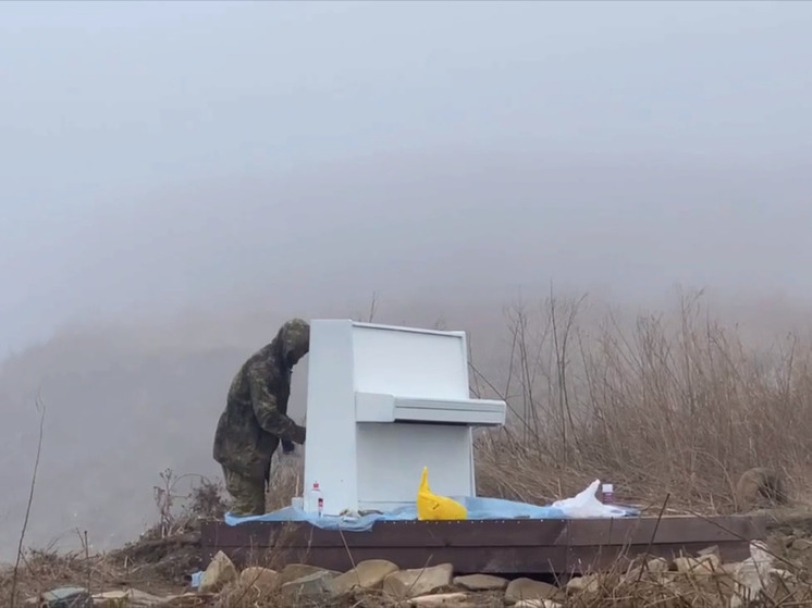 Новое пианино установили на мысе Вятлина во Владивостоке