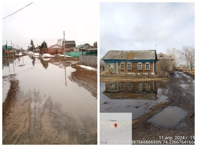 Паводок в Омской области мешает вывозу мусора