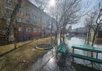 В Оренбурге на улице Потехина затопило подвал дома № 31