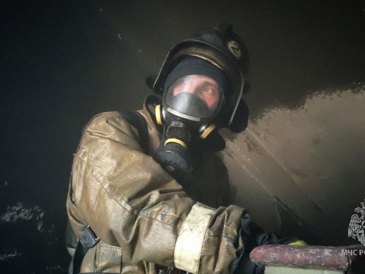 Троих человек спасли при пожаре в подвале дома на улице Гражданской в Пскове