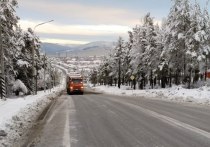 В Забайкалье на всех федеральных трассах обеспечен проезд после снегопада 14 апреля