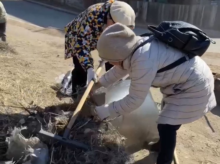В Советском районе Улан-Удэ собрали более 100 кубометров мусора