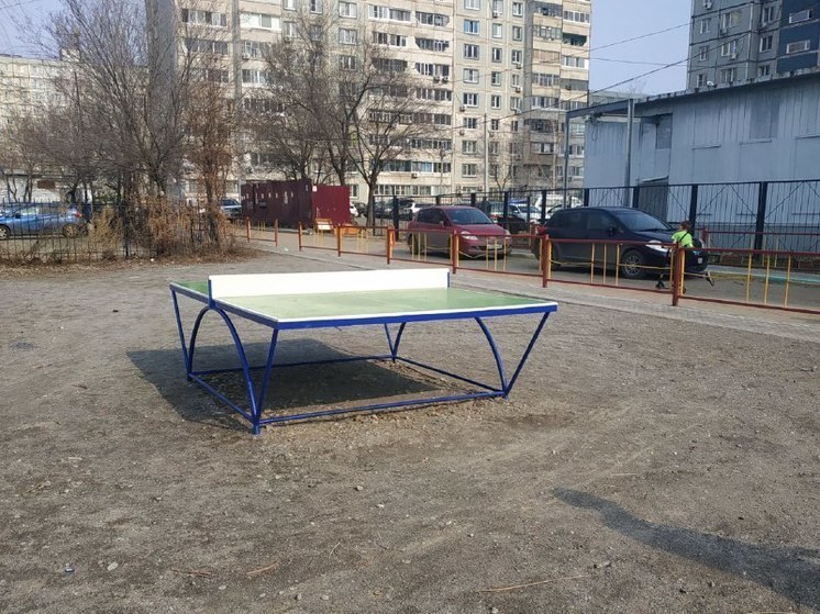 В Хабаровске пересчитали дворы с теннисными столами