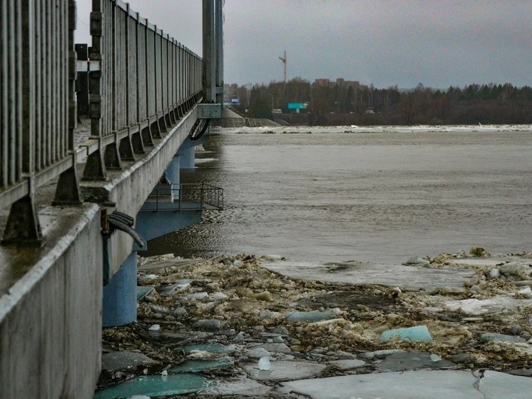 Обладминистрация: ледоход на Томи Коммунальный мост через реку не разрушит