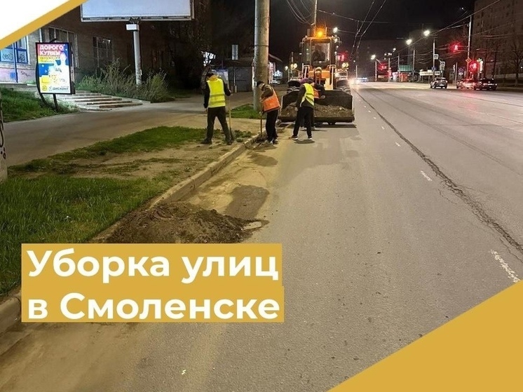 В Смоленске выполняют уборку города