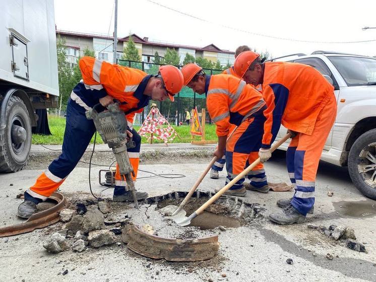 На Сахалине восстанавливают территории после ремонта на сетях
