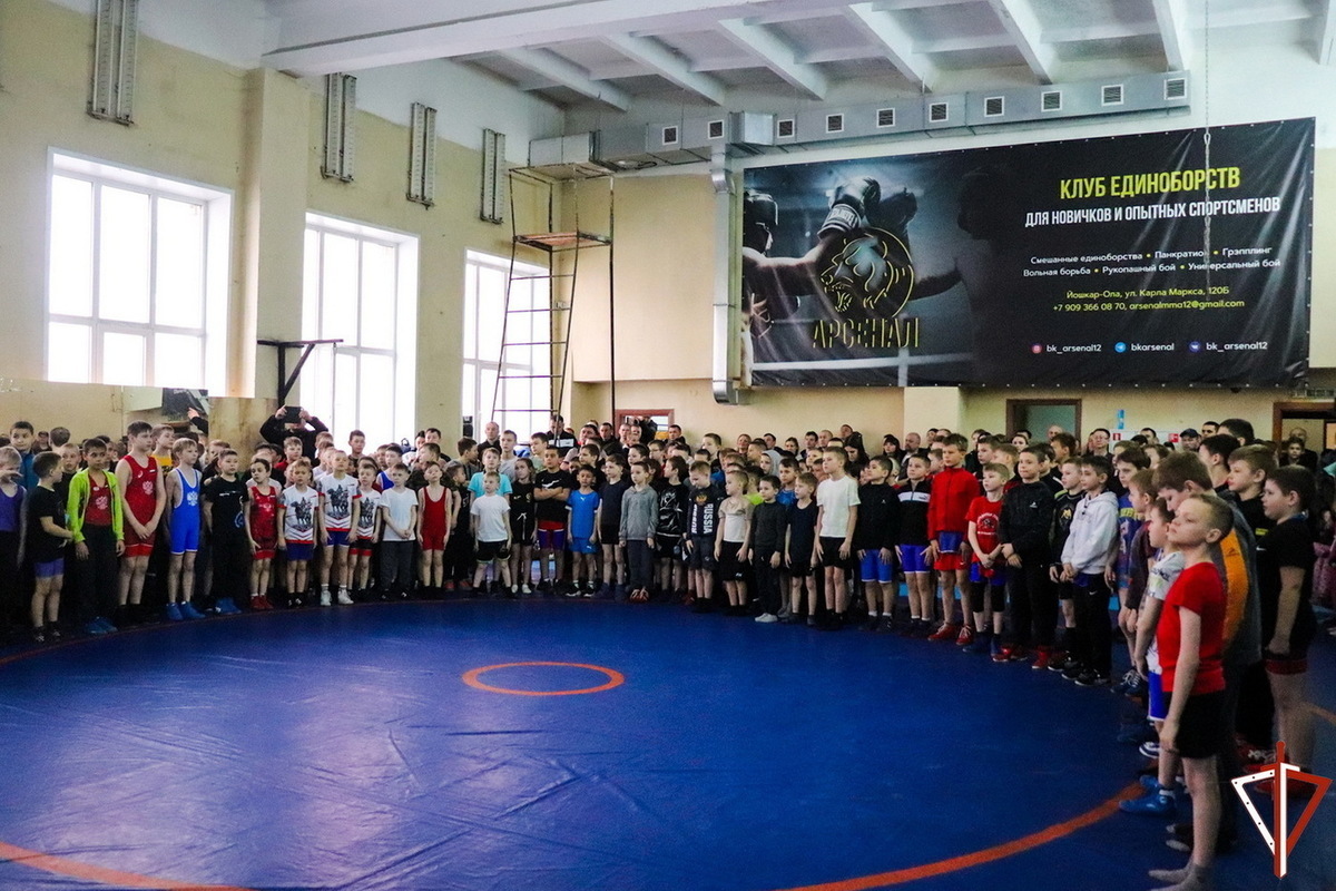 A freestyle wrestling tournament was held in Mari El, dedicated to the memory of the officer of the territorial administration of the Russian Guard Stanislav Dmitriev