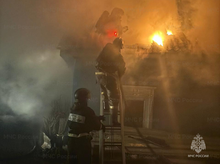 В Благовещенске случился пожар в частном подворье