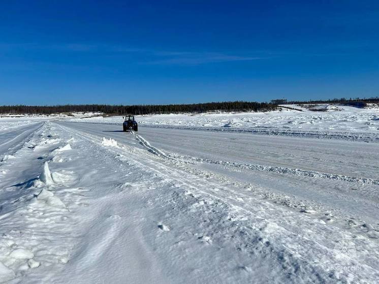В Намском районе снизили грузоподъемность ледовых переправ