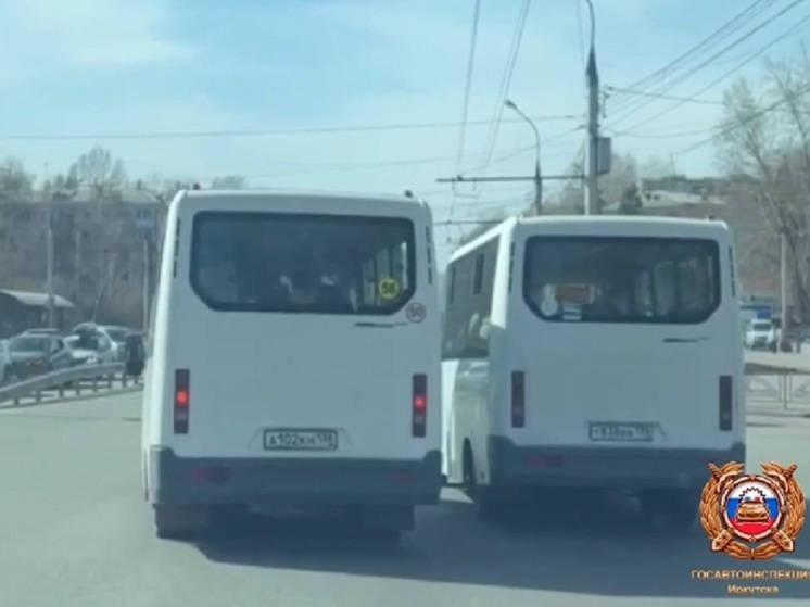 Двух маршрутчиков оштрафовали в Иркутске за проезд светофора на Лисихе